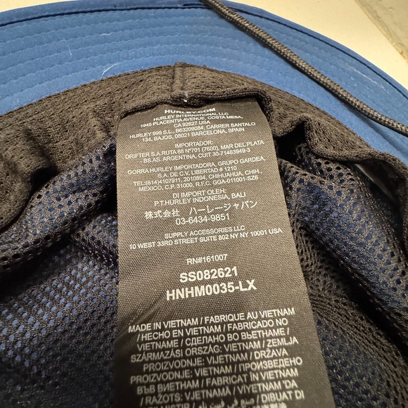 Hurley Hat Cap Pack‎ Up Boonie Hat Quick Dry Drawstring Sun Cap Surf Skate - Picture 5 of 8